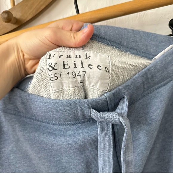 Frank & Eileen Catherine Blue Wide Leg Sweatpant Indigo Melange Small - Picture 6 of 10